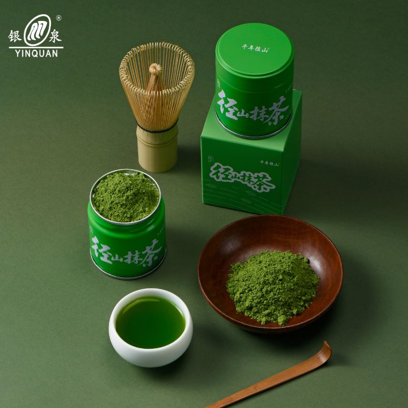 Pouch and jar matcha set